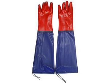 PVC-Handschuhe mit Ärmel