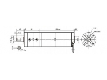 Permanenterregter DC-Getriebemotor, Planetengetriebemotor 52JX200K/52ZY125