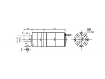 Permanenterregter DC-Getriebemotor, Planetengetriebemotor 82JX1200K/80ZY115