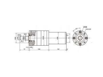 Permanenterregter DC-Getriebemotor, Planetengetriebemotor 120JX3000K/96ZY140