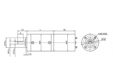 Permanenterregter DC-Getriebemotor, Planetengetriebemotor 24JX10K/24ZY30