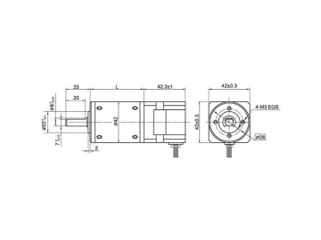 Bürstenloser Gleichstrommotor, Planetengetriebemotor 42JXG50K/42BL40