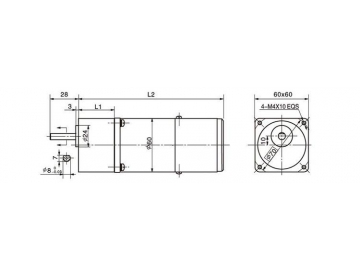 AC-Getriebemotor und Getriebe 60YN06-90YN90