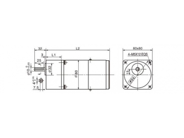 AC-Getriebemotor und Getriebe 60YN06-90YN90