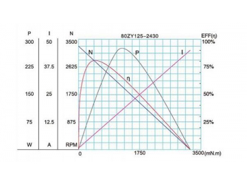 104JB300K/80ZY125 Permanenterregte DC-Getriebemotoren