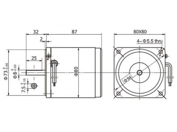 4W-40W Einphasen-AC-Motor