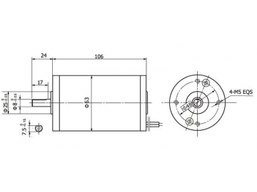 Permanenterregter DC-Motor 63ZY105