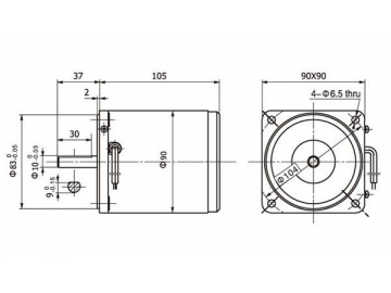 15W-40W Dreiphasen-AC-Motor