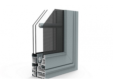 Aluminium Flügelfenster, nach außen öffnend, GD112