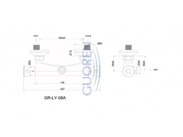 GR-LY-08A Chrom Thermostat Duschenmischer