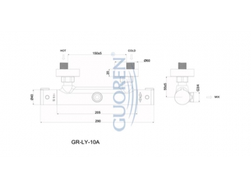 GR-LY-10A Chrom Thermostat Duschenmischer