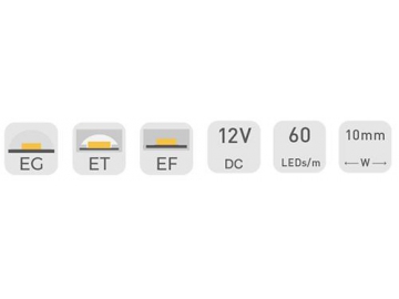 12V 10mm Dekorative LED-Strips, D560