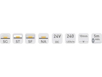 DJ240 24V 10mm  LED-Flexstreifen