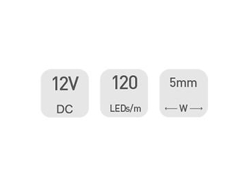 12V 5mm Dekorative LED Streifen zur Deckenbeleuchtung, D3120