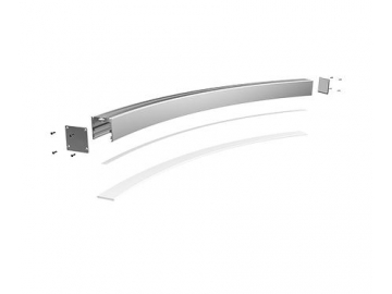 Biegsames LED Alu Profil für LED-Strips, AS3535-15A45/15A90