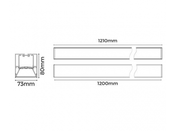 LED-Profil für Innenbeleuchtung, LS70