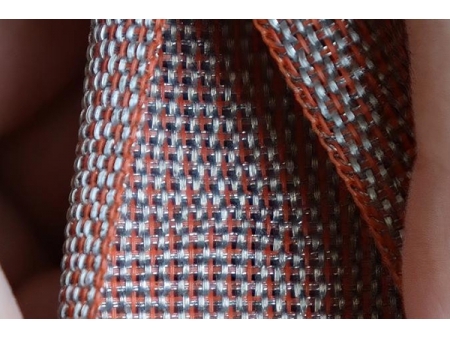 Schrumpfschlauch aus verzinntem Kupfergewebe (orangefarben)