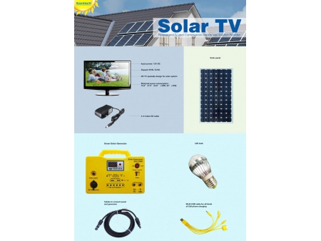 Solarbetriebener LCD-Fernseher