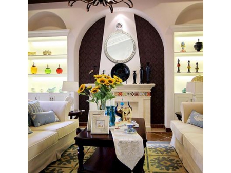 Rechteckiger Spiegel mit MDF-Rahmen