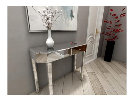 Schminktisch mit integriertem Spiegel / Verspiegelter Schminktisch