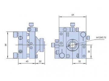 Kinematische Spiegelhalter mit 5-Achsen