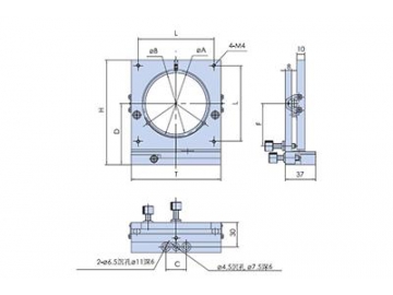 WN02WX(50-106) Kardanische Spiegelhalter