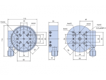 Manueller Präsitions-Rotationstisch WN02RM100