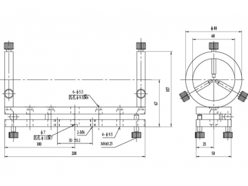 Zylindrische Laserhalter