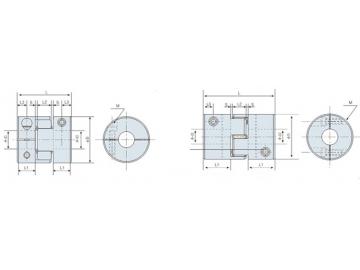 LK8-2 Jaw Coupling - Clamp Type