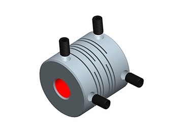 LK2-1 Beam Kupplung - Stellschraubenausführung - Schlitzstruktur