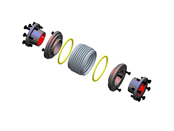 LK14 Metallbalgkupplung mit Innenkonus