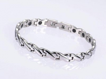 S1115-1 Healthcare Magnetic Stainless Steel Bracelet Magnetisches Gesundheitsarmband, Therapeutische Energieheilung Armband