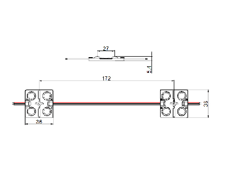 LED Modul, MKX233B(1.44W)