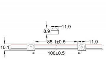 LED Modul, MKX292B（0.36W）