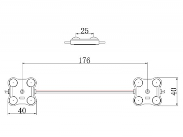 LED Modul, MBX304B(1.8W)