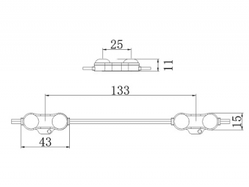 LED Modul, MBX302B(1W)