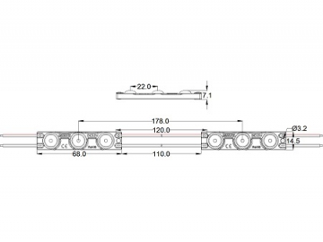 LED Modul, MKX219B(1.08W)