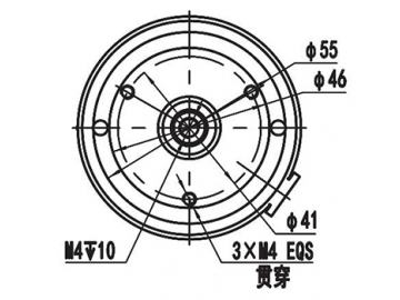 120W (3200±8% RPM) Lenkmotor, Bürstenmotor, PMDC Motor ZD063AX