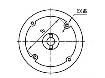 500-600W Antriebsmotor, DC Bürstenmotor, PMDC Motor ZD097A1