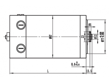 500-600W Antriebsmotor, DC Bürstenmotor, PMDC Motor ZD097A1