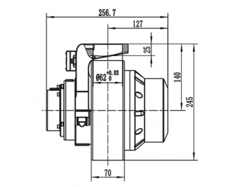 750-1000W Antriebsmotor (bürstenloser PMDC Motor) TF110BH1-JY120X