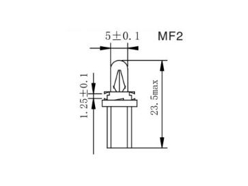 Glühlampe MF1, 2, 3, 4, Birne für Armatur-Kontrollleuchte Autolampe, Armaturlampe, Autozubehör, Fahrzeugbeleuchtung