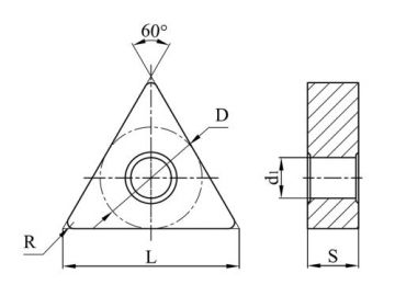 Schneidplatten/ Drehwendeschneidplatten für Stahl, negativ