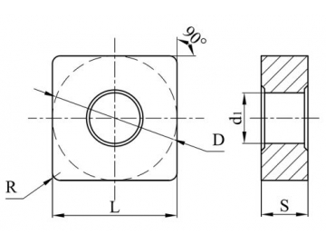 Schneidplatten/ Drehwendeschneidplatten für Stahl, negativ