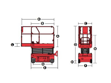 Mini-Scherenbühne, XE-MINI/ED PLUS Serie