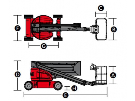 Selbstfahrende Gelenk-Teleskopbühne, HZ160/HZ160J