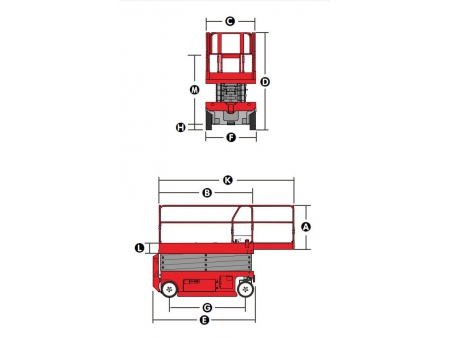 Selbstfahrende Elektroscherenbühne, XE-C Serie