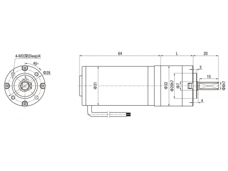 32mm 10W/15W  DC Planetengetriebemotor