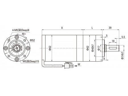 62mm 60W  DC Planetengetriebemotor/ Planetengetriebe (bürstenlos)