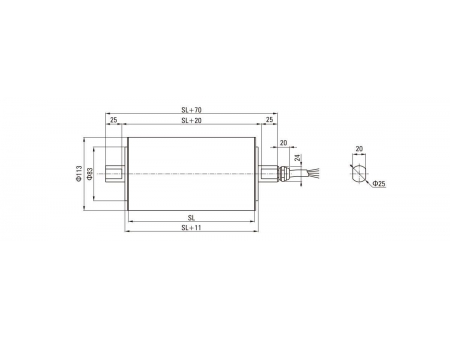 DM113  AC Trommelmotor